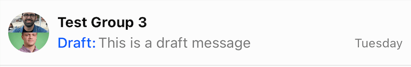 Draft Message Preview on Channel list