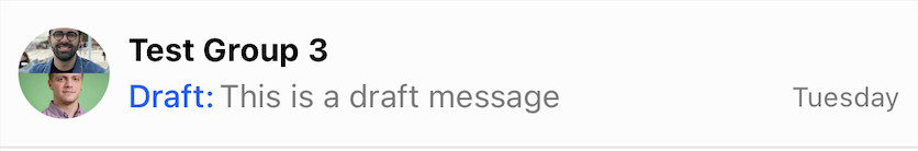 Draft Message Preview on Channel list