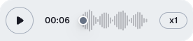 Image of the VoiceRecordingPlayer component