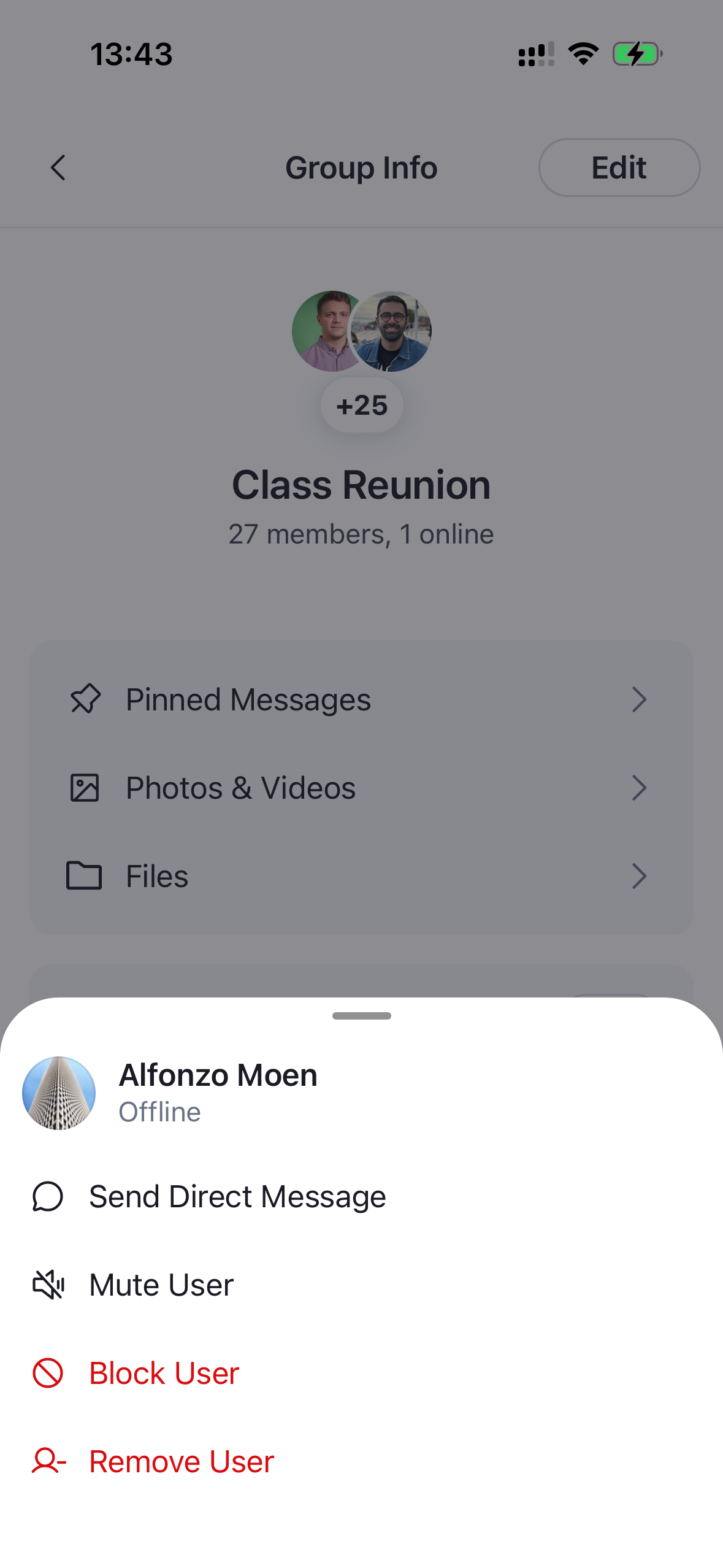 With Send Direct Message