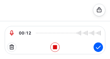 Voice Recording Locked Recording
