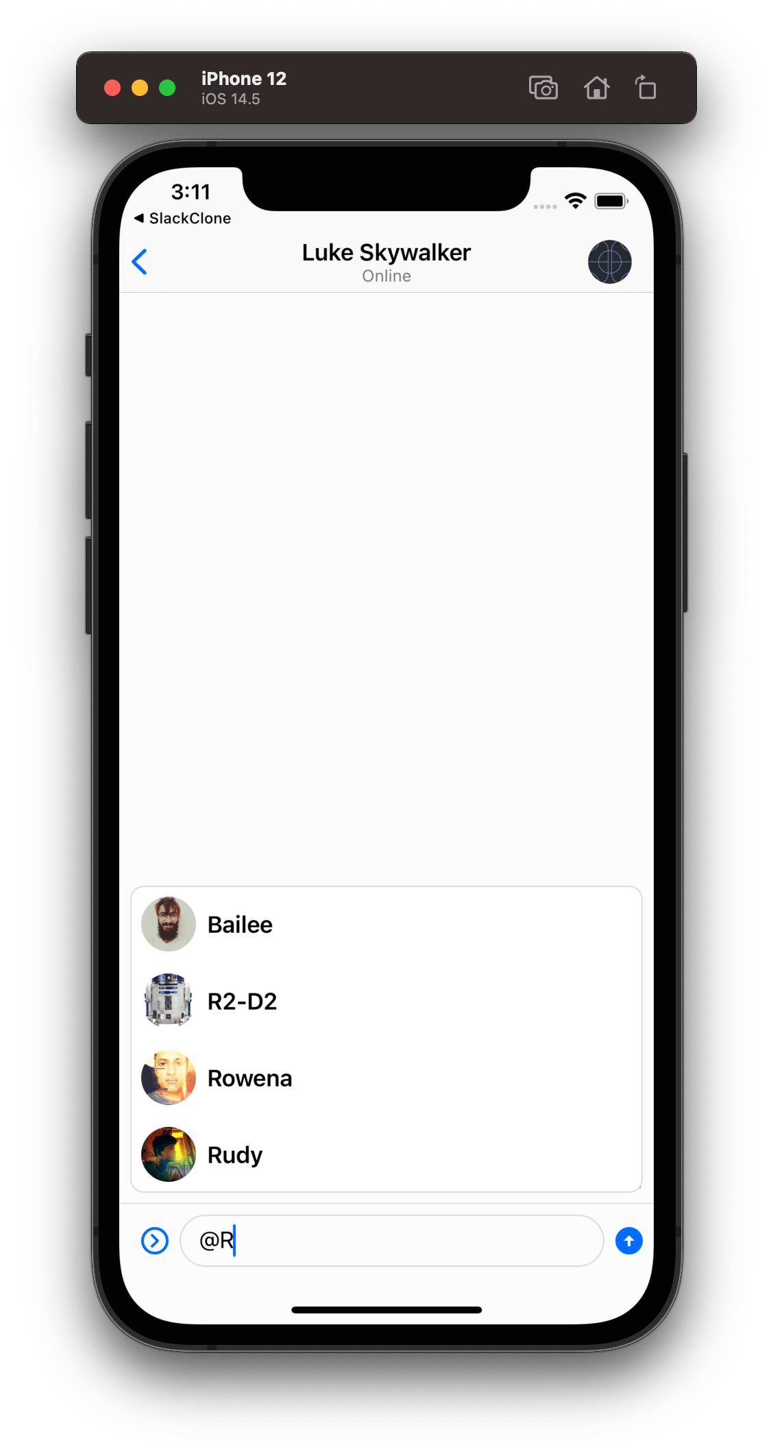 Composer SuggestionsVC Custom Cell