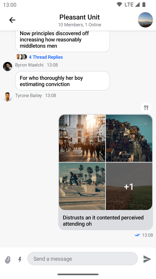 Default MessagesScreen component