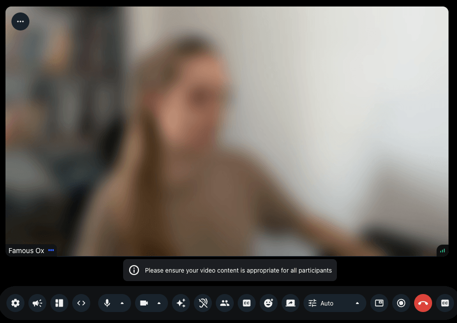 Blurred Screen