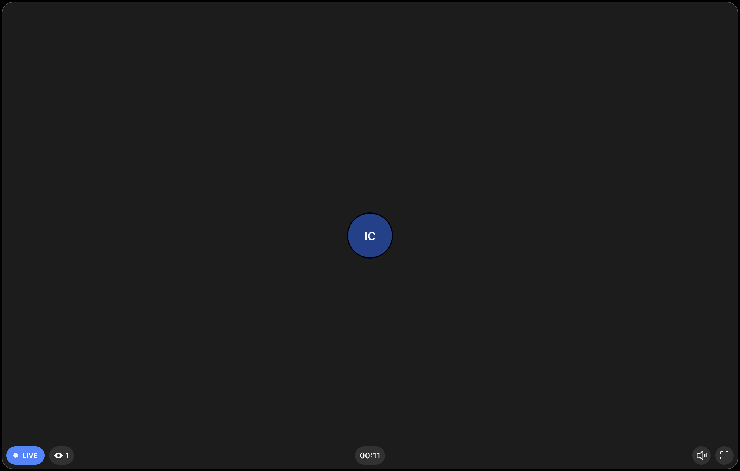 Preview of the LivestreamLayout component.