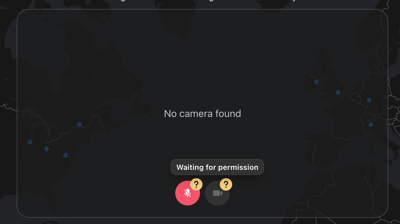 Default component for NoCameraPreview
