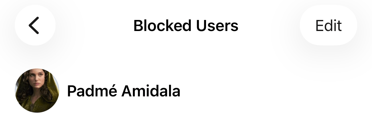Blocked Users