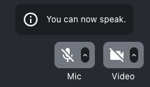 Default UI of PermissionNotification component
