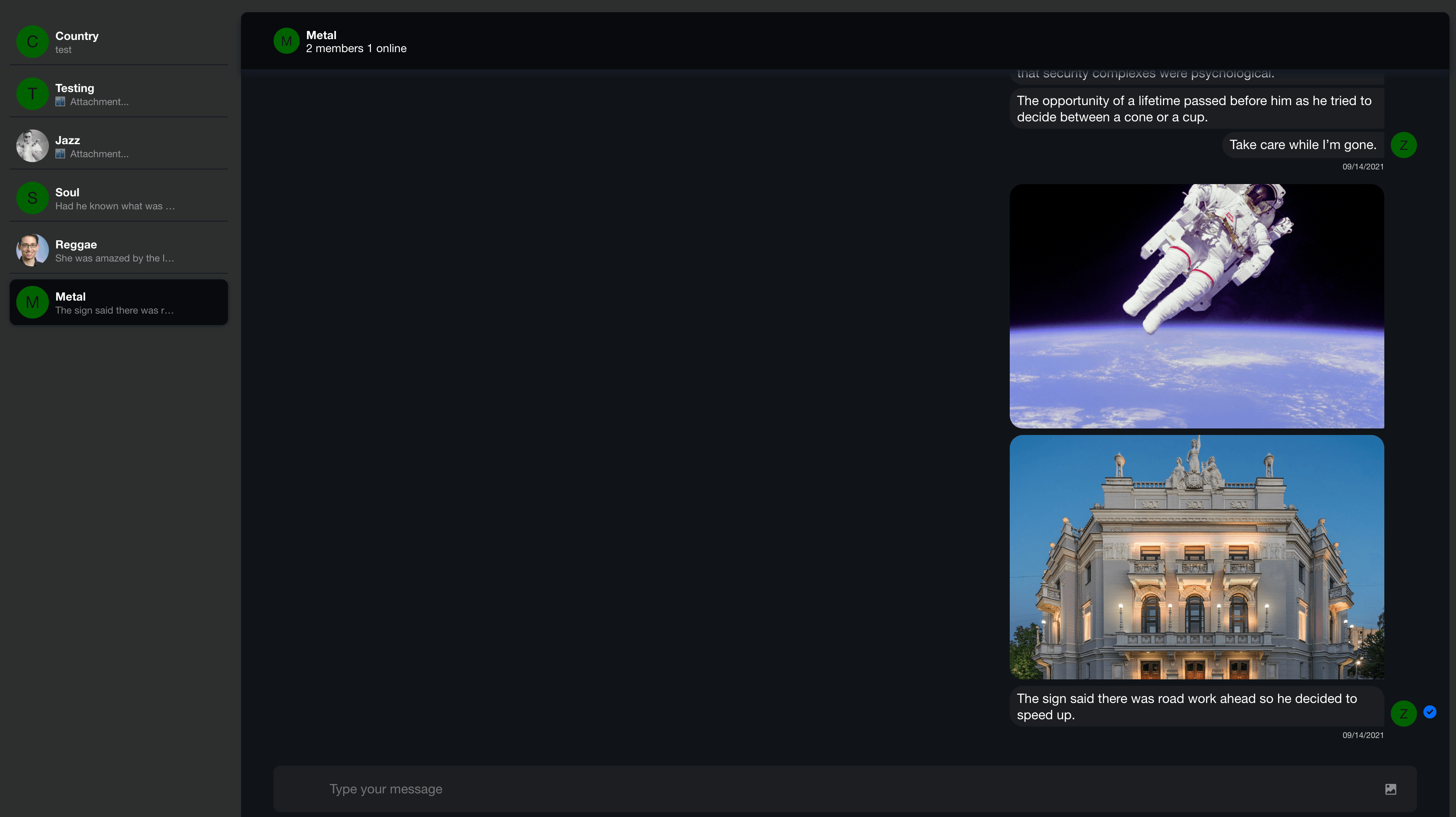Custom Dark Theme Screenshot
