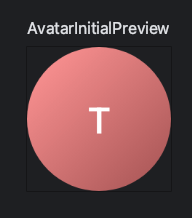 Avatar with initials