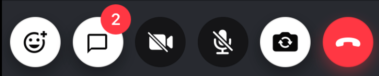 Preview of the unread count in call controls