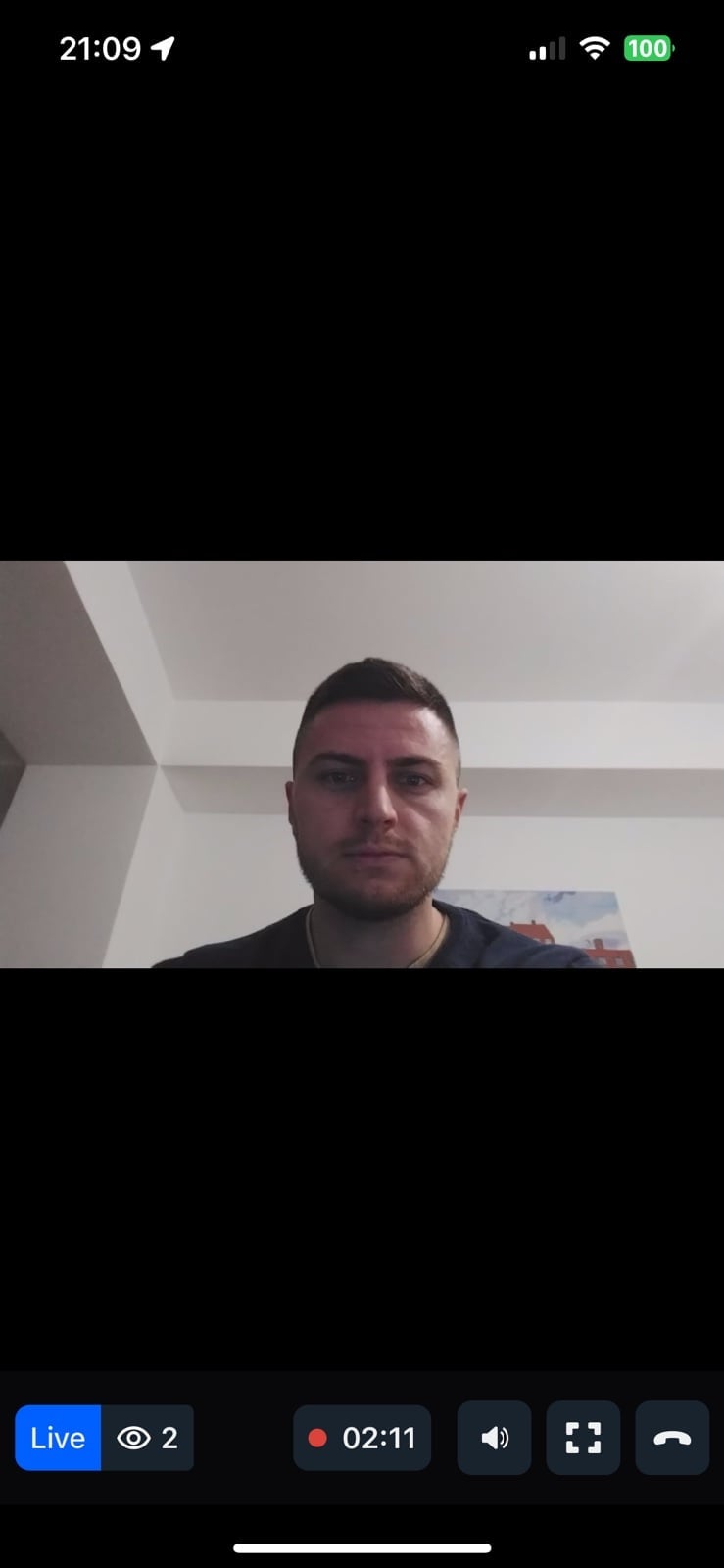 Preview of the LivestreamPlayer component.