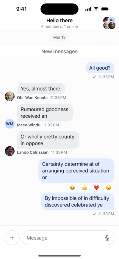 Screenshot of the bottom reactions.