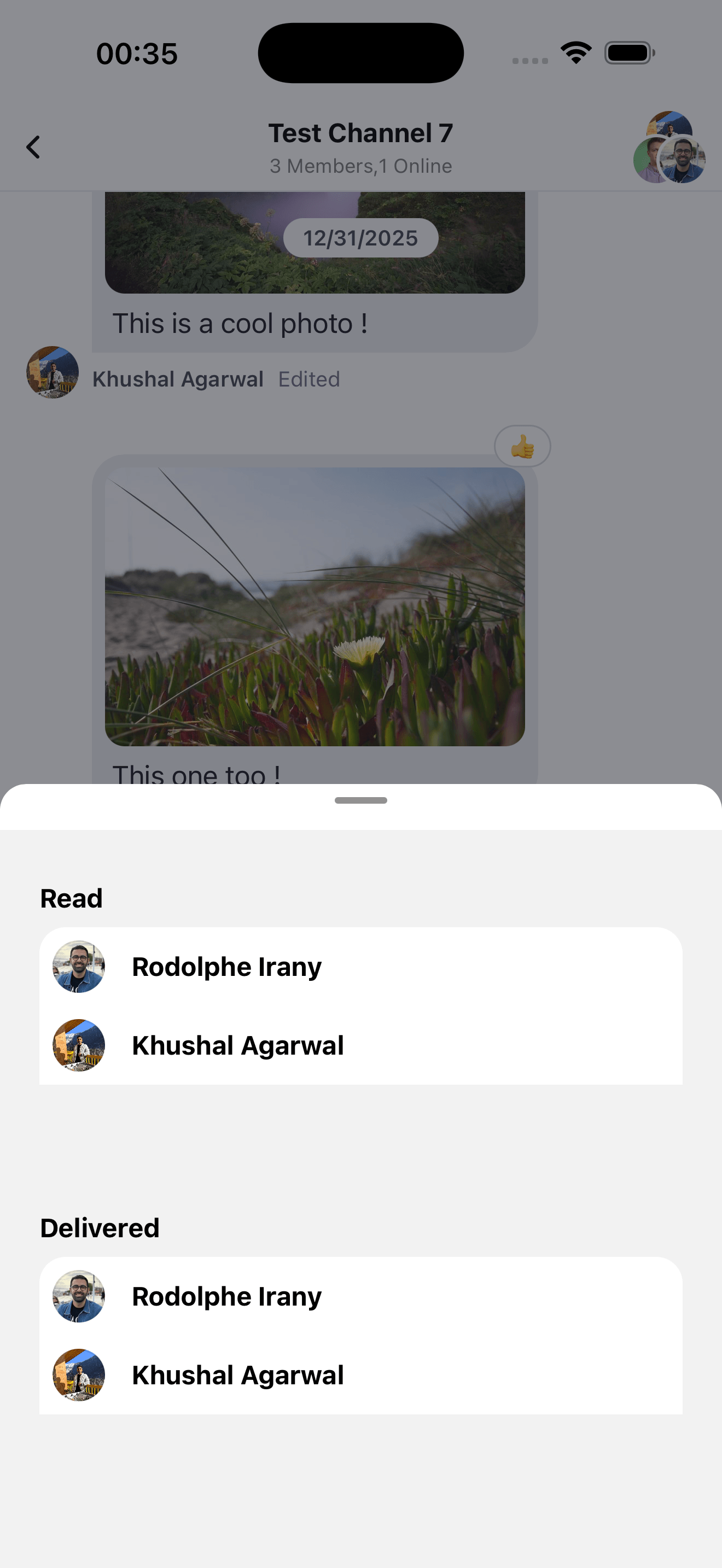 Message Delivery State Read and Delivered