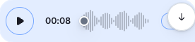 Image of the VoiceRecordingPlayer displaying the fallback title