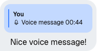 Image of the QuotedVoiceRecording component