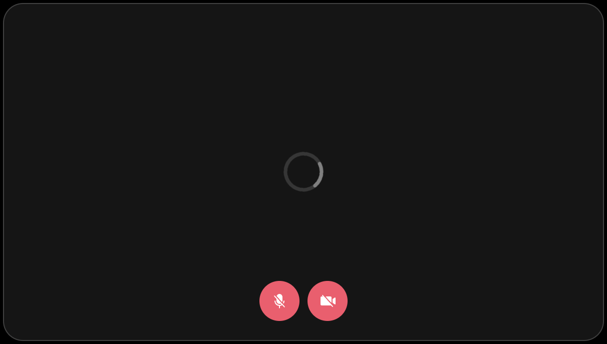 Default component for StartingCameraPreview
