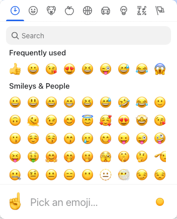 Default Emoji Picker