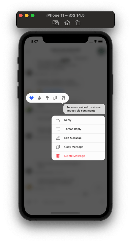 My Message Actions