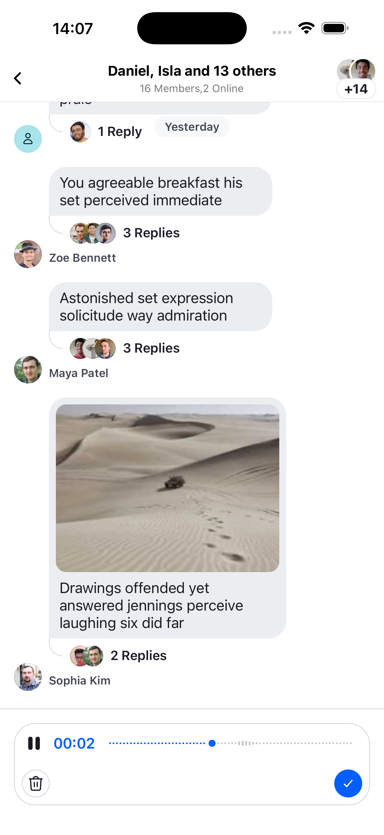 Audio Recording Preview