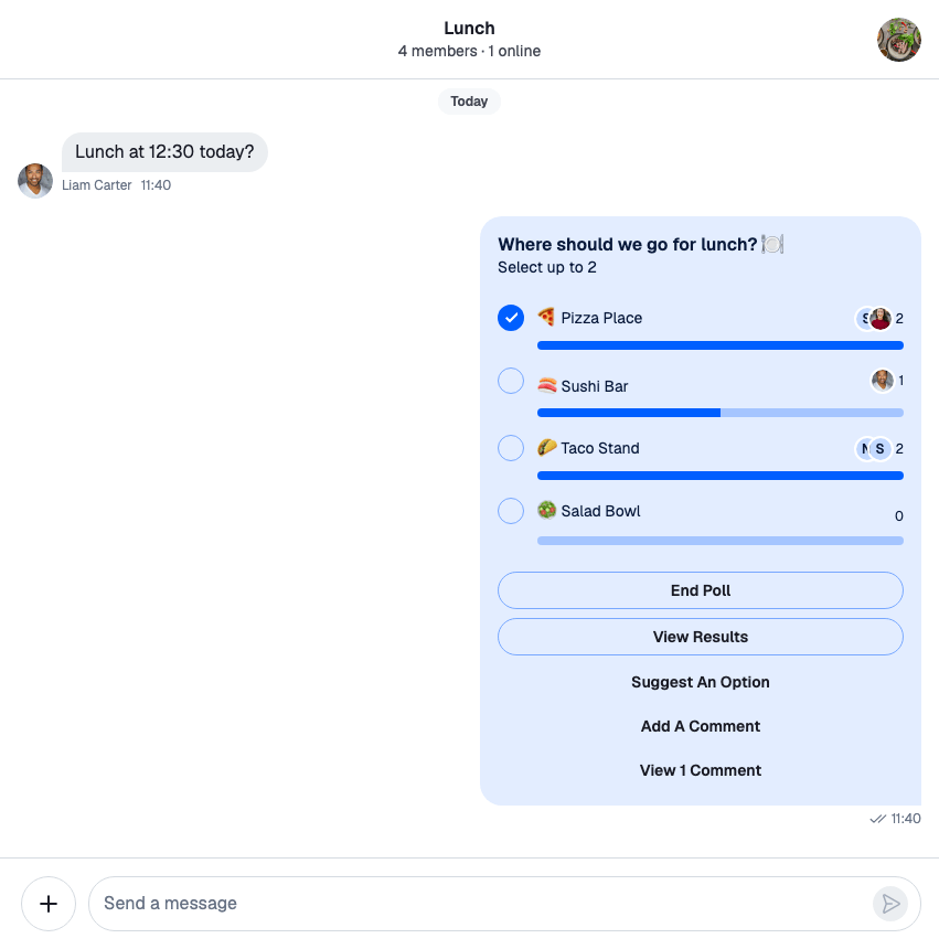The UI in English