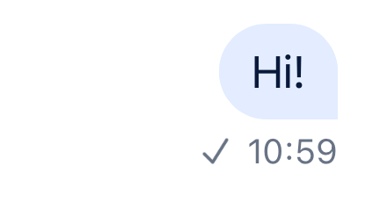 Message Delivery State Sent