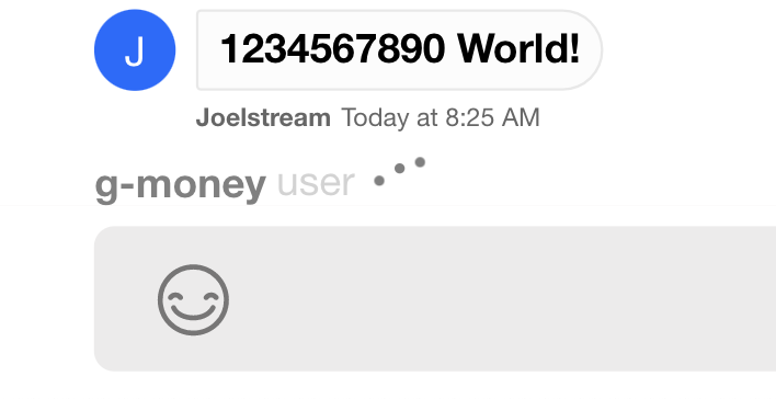 Custom Typing Indicator UI Component for Chat
