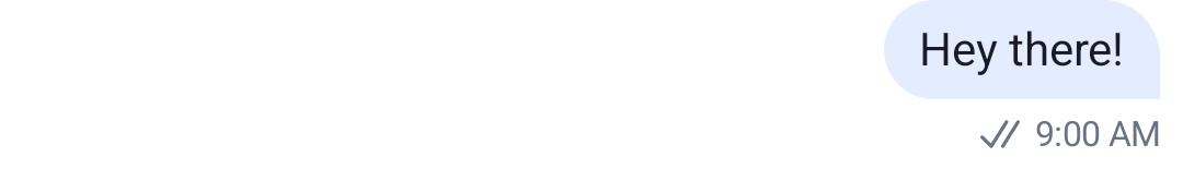 Message Status Delivered