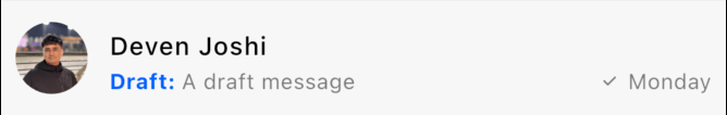 Channel Draft Message