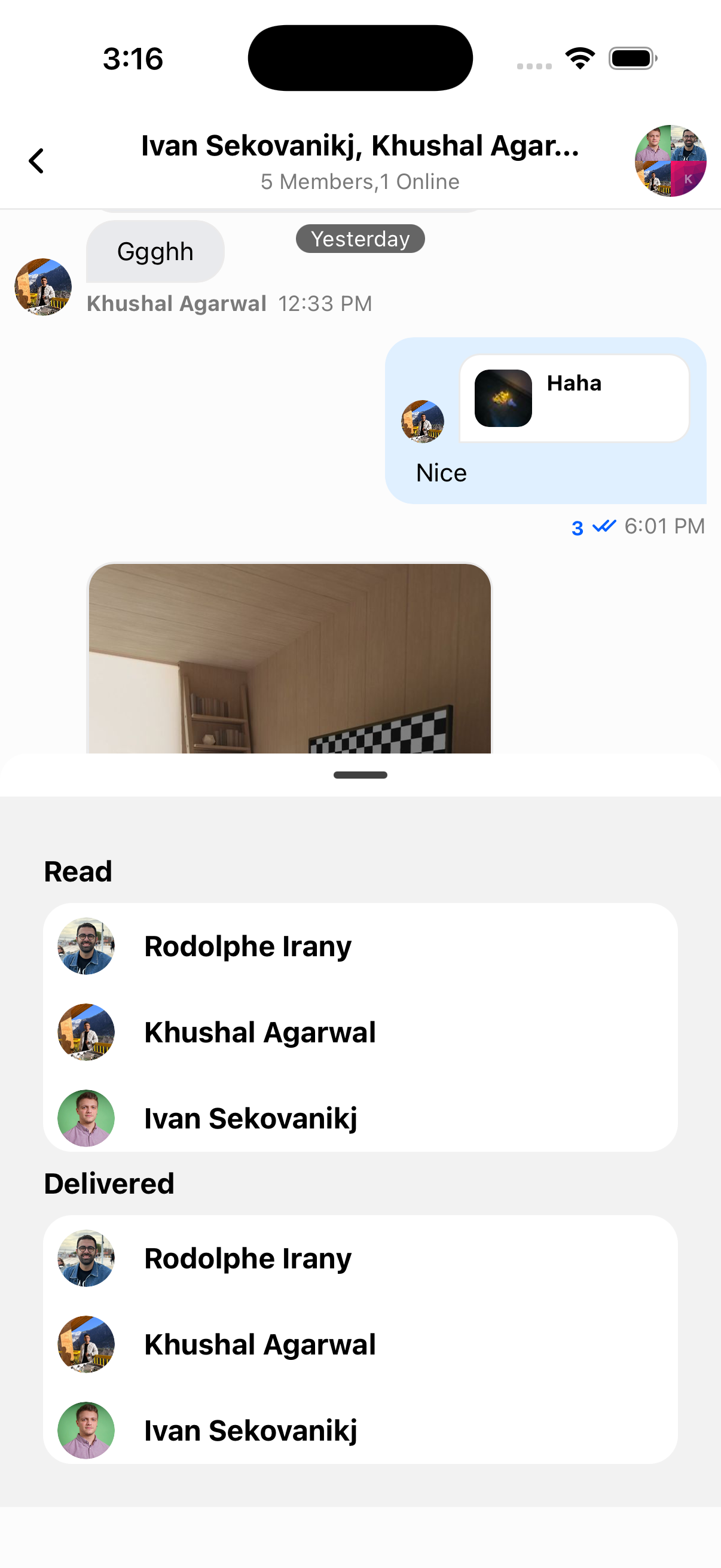Message Delivery State Read and Delivered