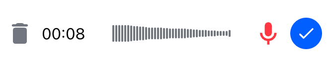 AudioRecorder UI paused state