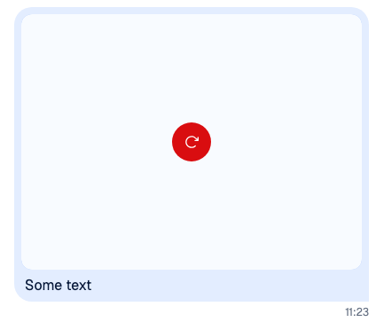 A failed image attachment: the placeholder with the retry button