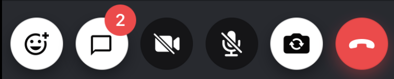 Preview of the unread count in call controls
