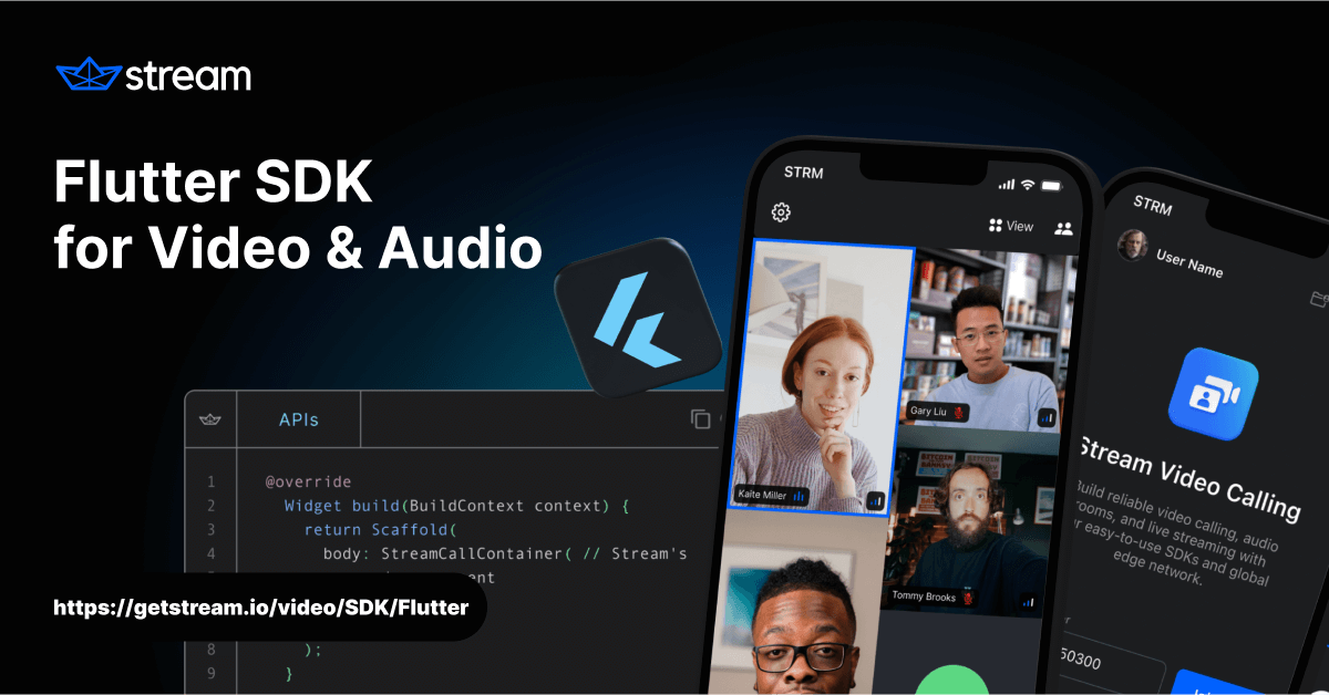Flutter video audio sdk