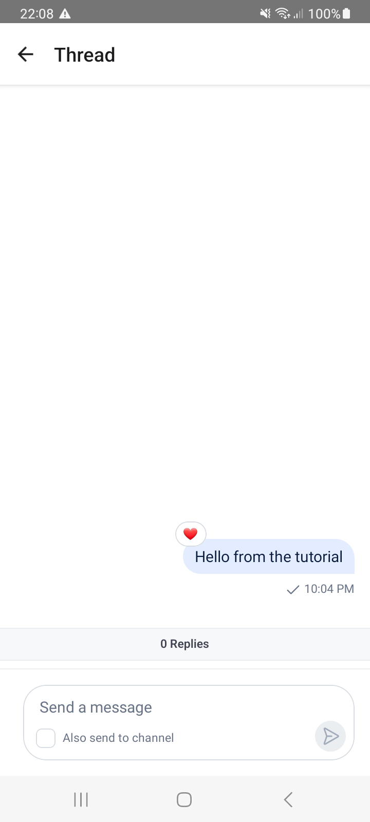 Thread screen on Android