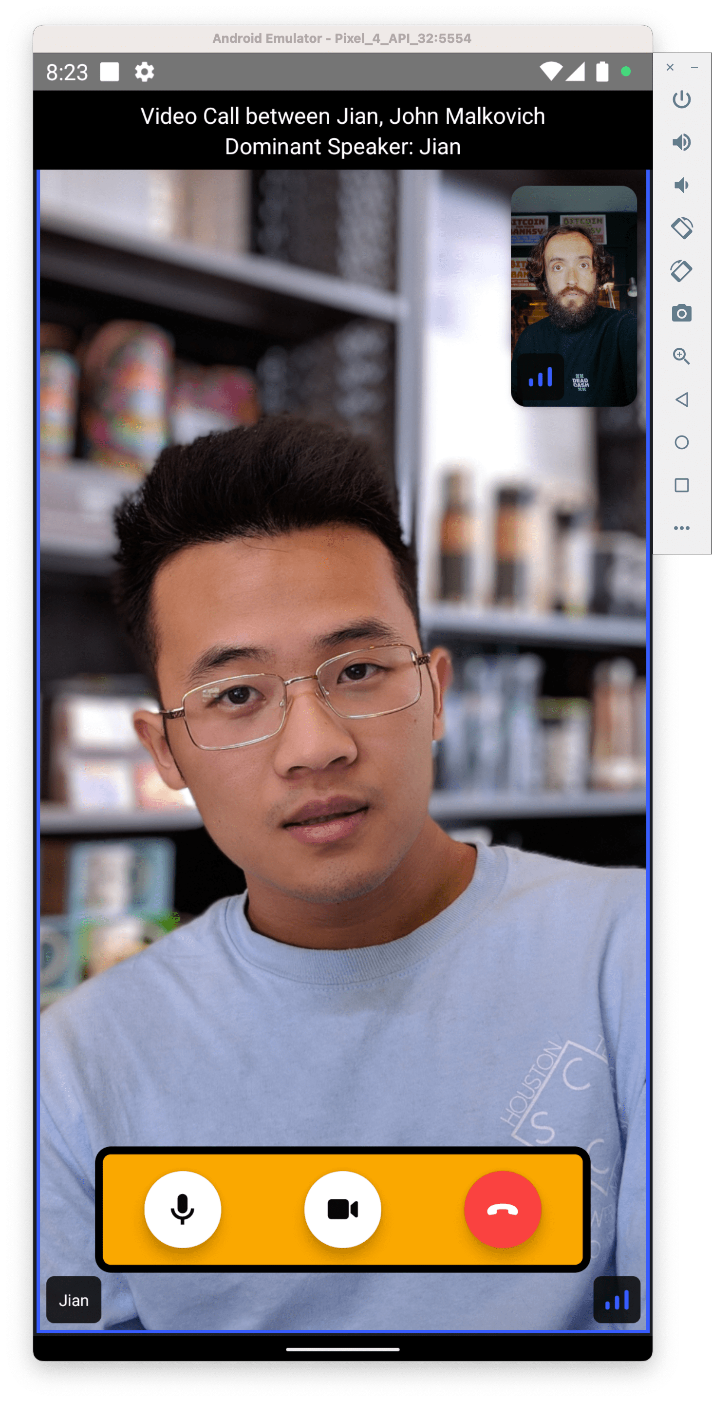 Preview of the video view
