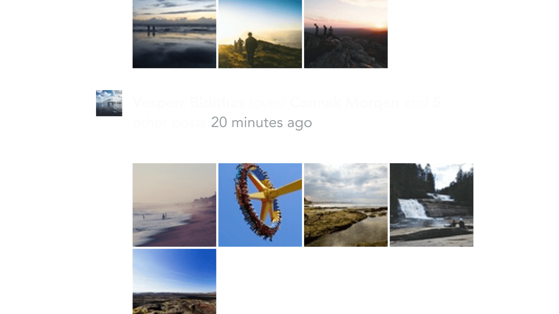 example of gridded aggregation feeds