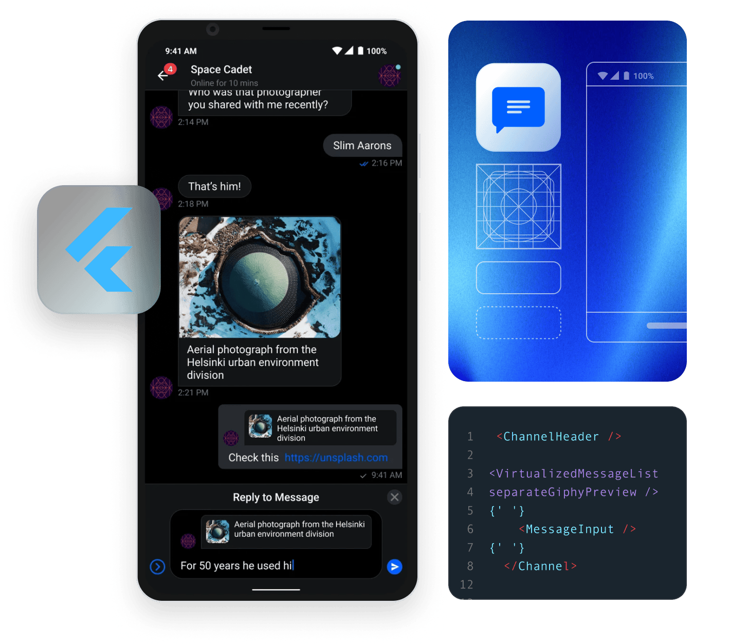 example of flutter chat sdk