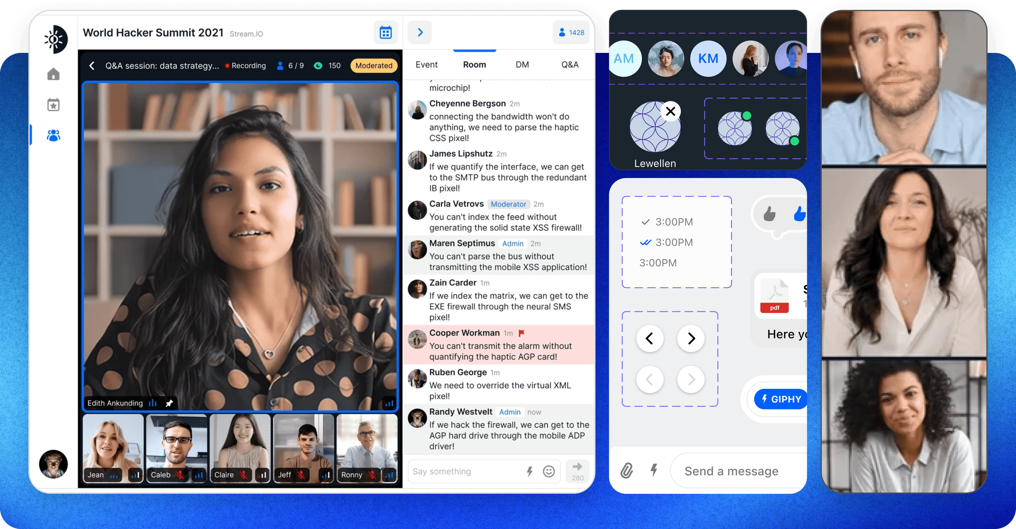 example of virtual chat ui kit
