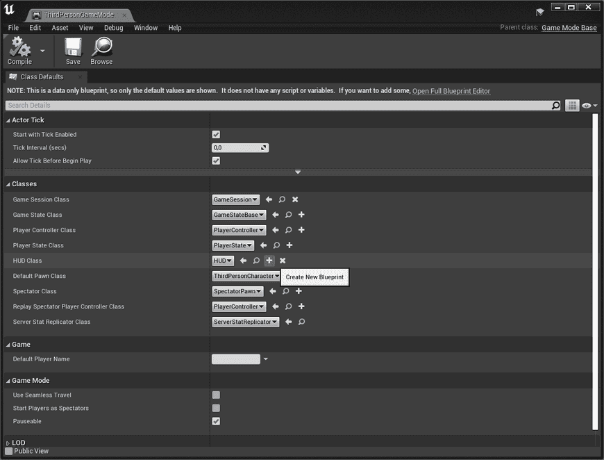 Create HUD Blueprint