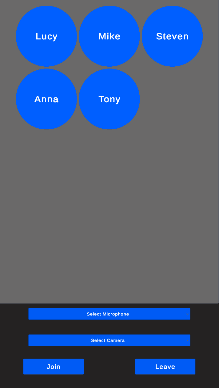 Audio Rooms App Preview