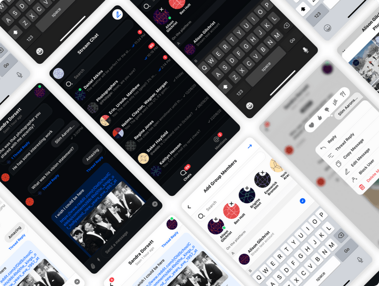 Free Mobile Chat Kit - Figma, Sketch, Adobe Ready Messaging UI ...