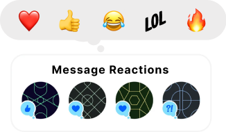 Message reactions preview