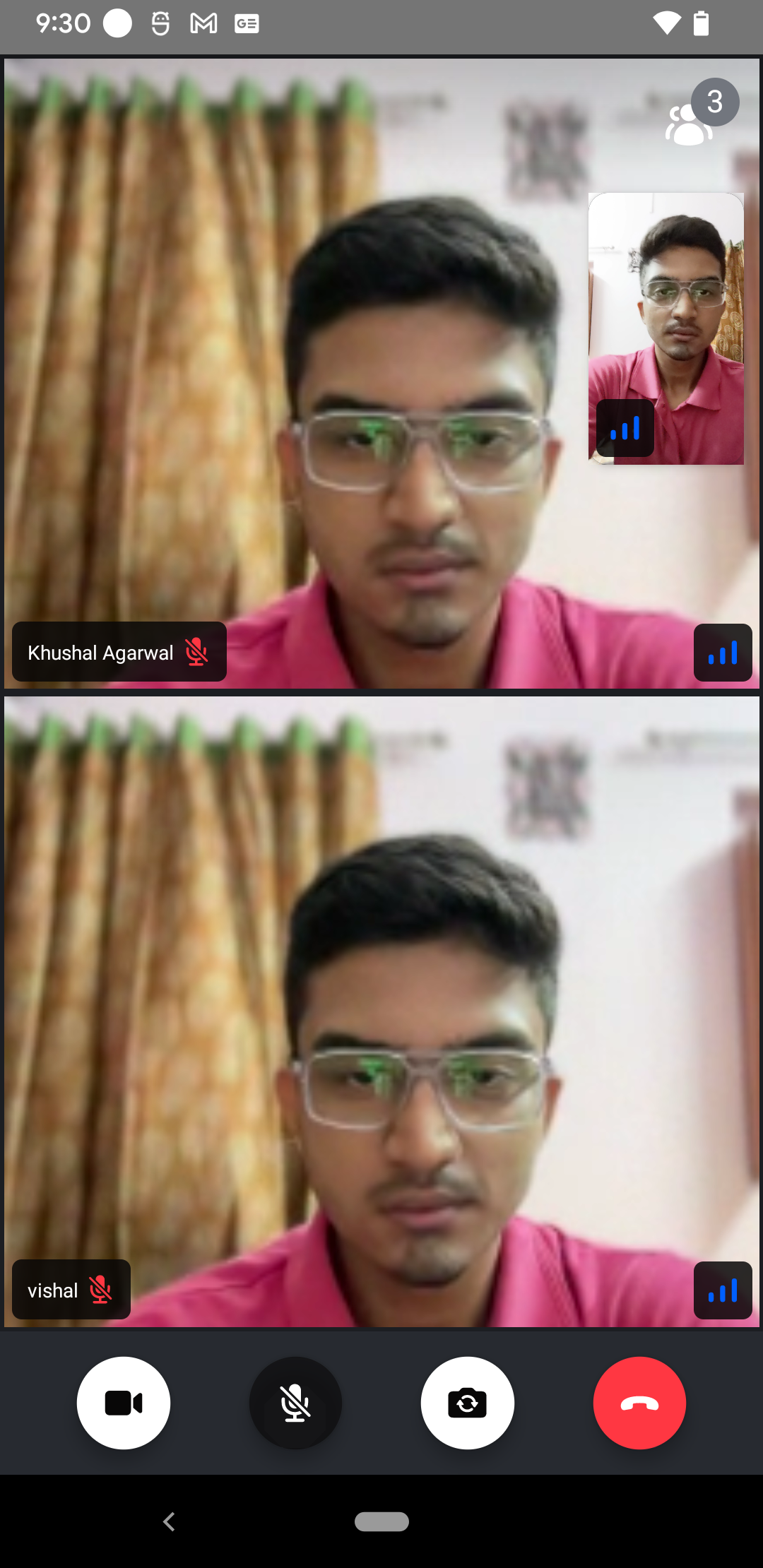 Preview of Video Call UI