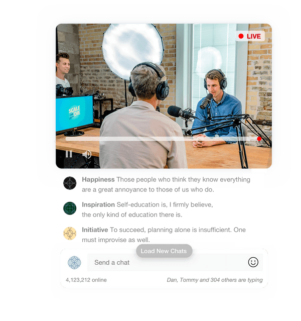 Livestream chat application